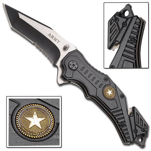 Spring Assist - 'Legal Auto Knife' - Military U.S. Army Rescue