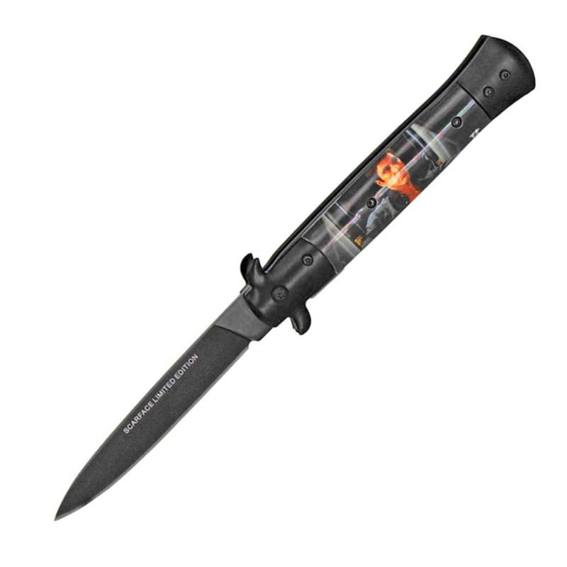 Stiletto Style Assisted Opening Knife - Gangster 3