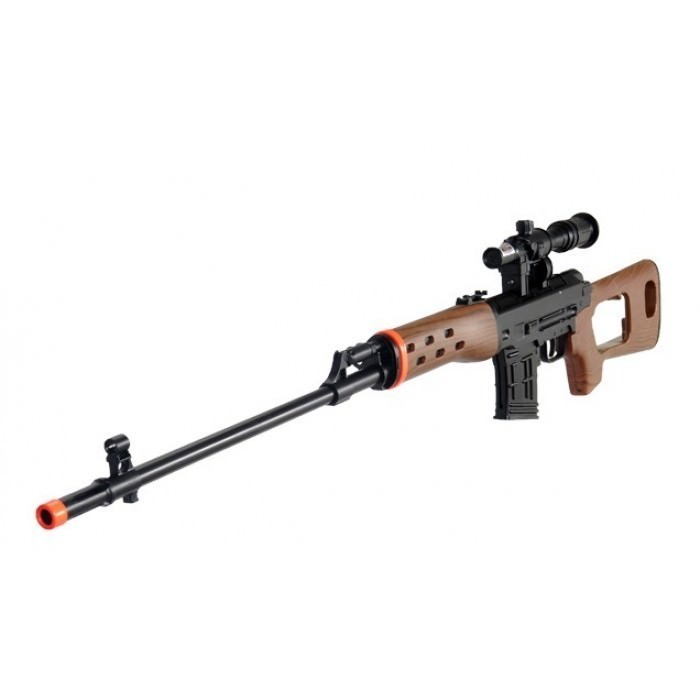 Dragunov Airsoft Tactical Sniper Rifle Laser Scope Spring Pull Bolt Action WOOD