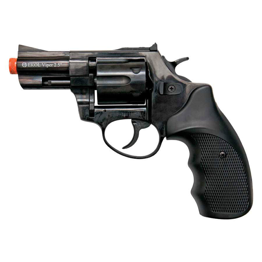 Viper 2.5 Inch Barrel 9MM Front Firing Blank Revolver Black Finish