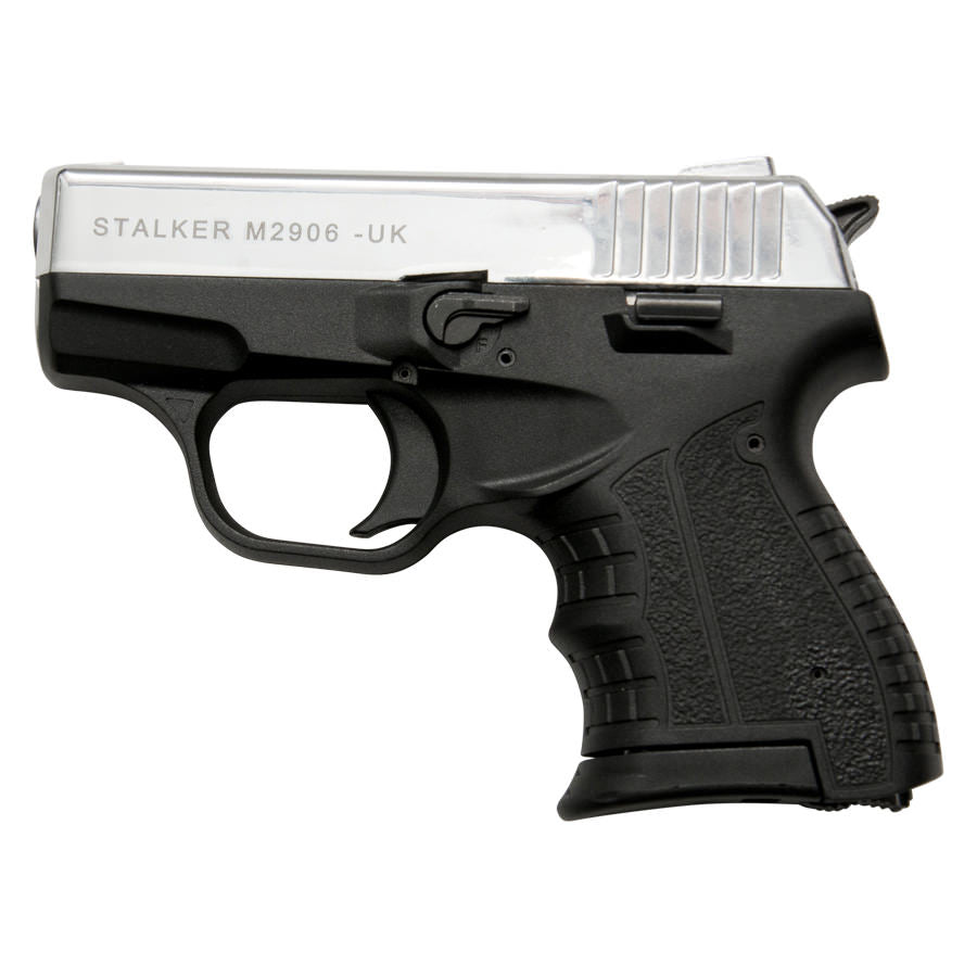 Stalker M2906 Chrome Finish - 9mm Blank Firing Replica Zoraki Gun