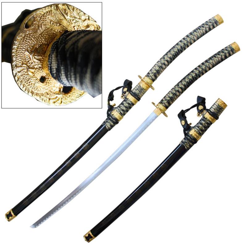 Jintachi Ceremonial Black Japanese Samurai Bushido Spirit Katana Sword