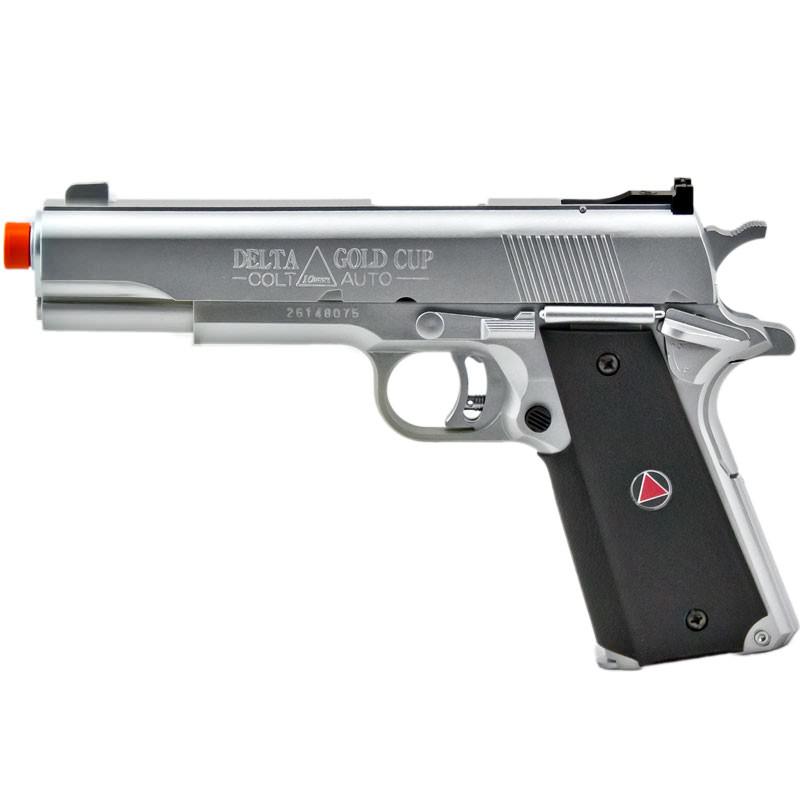 315 FPS Colt 1911 Silver Delta Elite Airsoft Pistol Spring Action