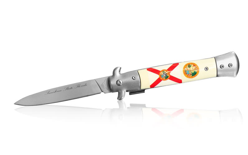 Pocket Knife Stilleto Florida Spring Assisted Knife