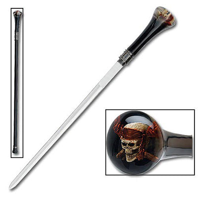 Raging Skull Cane Sword Pirate