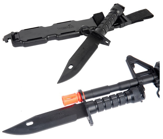 Tactical CA-07 Dummy M9 Bayonet Knife for M4-M16 Airsoft Rifles