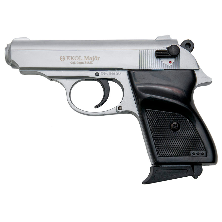 MVP Blank Firing Replica Gun - Nickel Finish