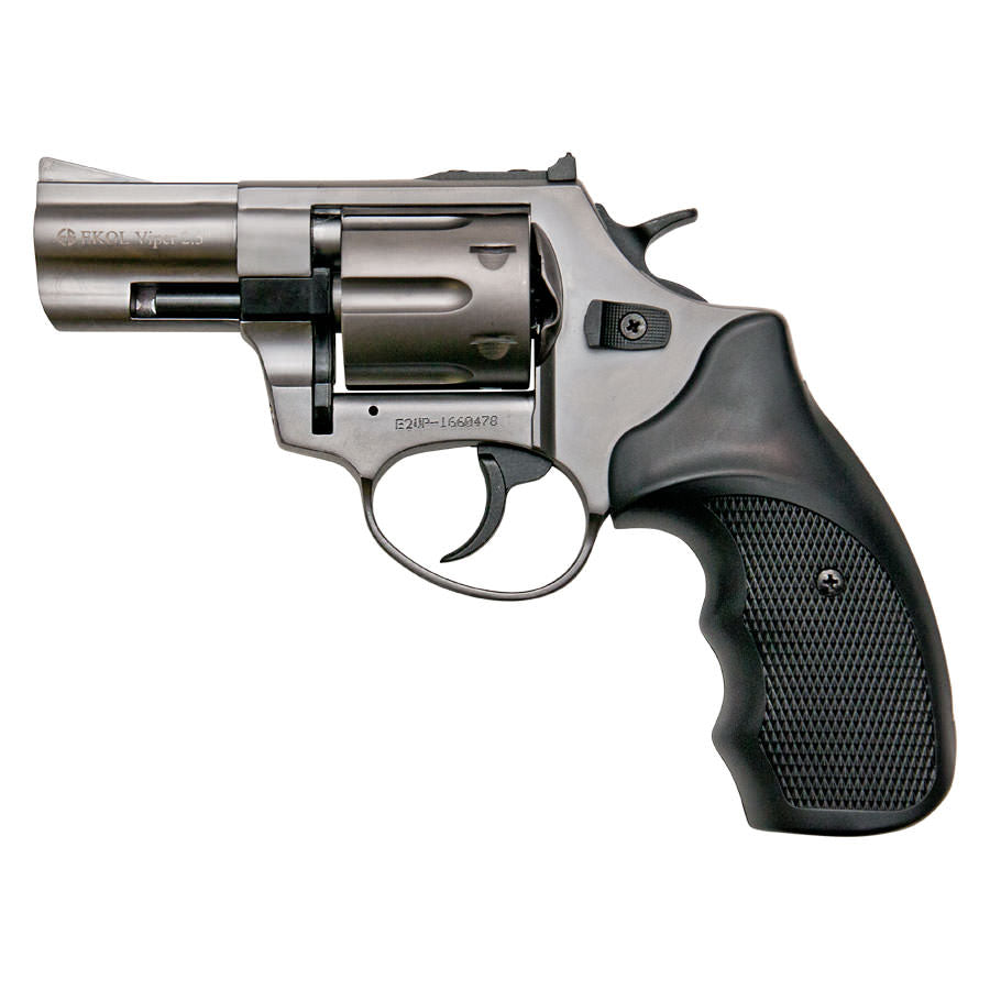 Viper 2.5 Inch Barrel 9MM Blank Firing Revolver Fume Finish