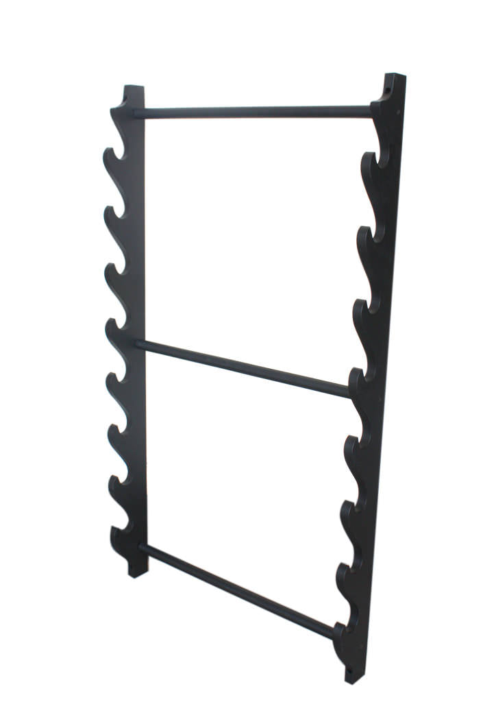 8 Tiers Deluxe Katana Sword Wall Mounted Display Stand Rack/Wall Hanging