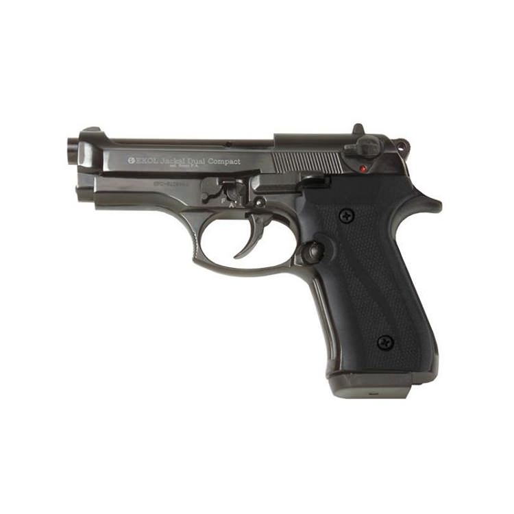 Jackal Compact Black Finish - Full Auto Front Fire Blank Flare Gun