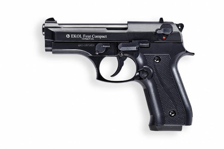 Compact V92F Front Fire Blank Flare Gun Black Finish