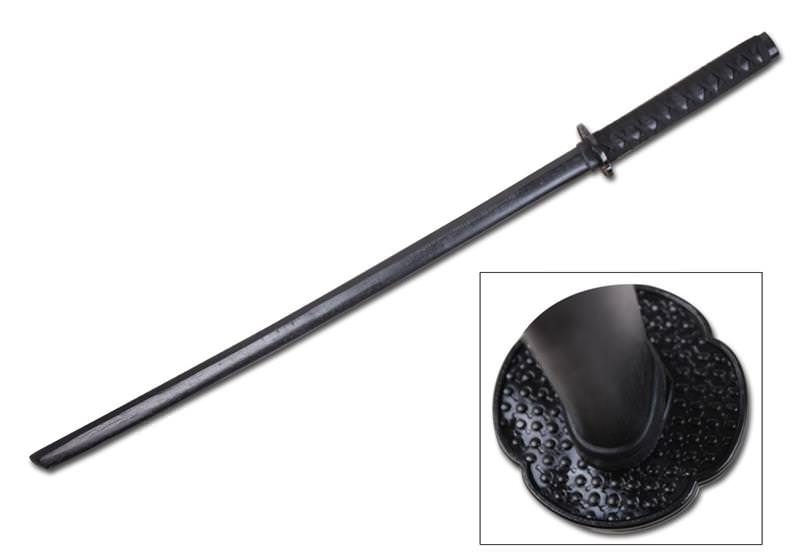 Kenjutsu Training Martial Arts Practice Bokken Sword Black