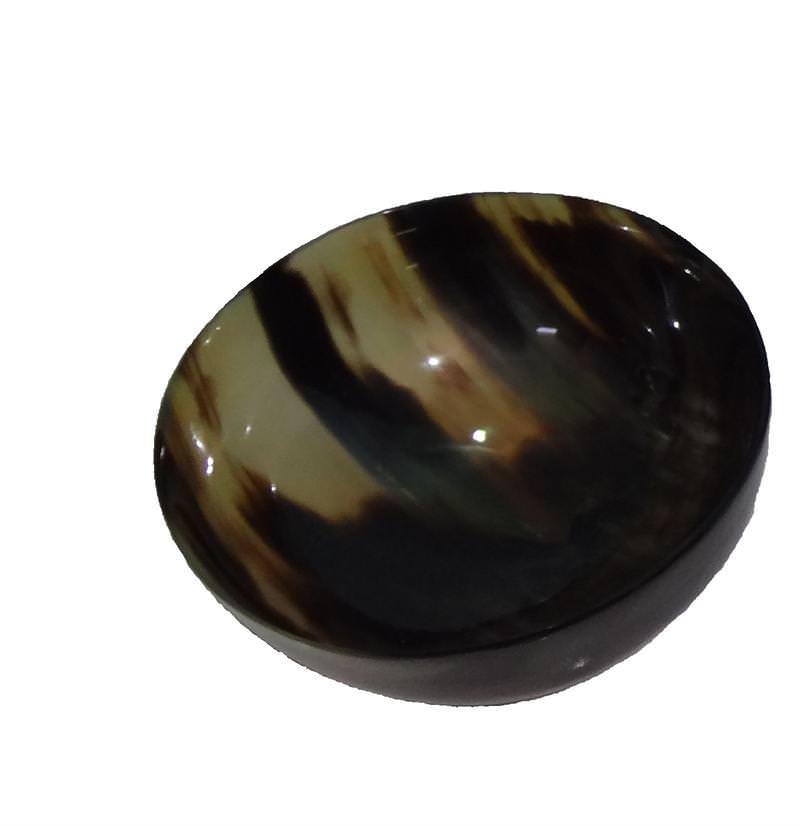 Hand Carved Buffalo Horn Bowl Small 16oz