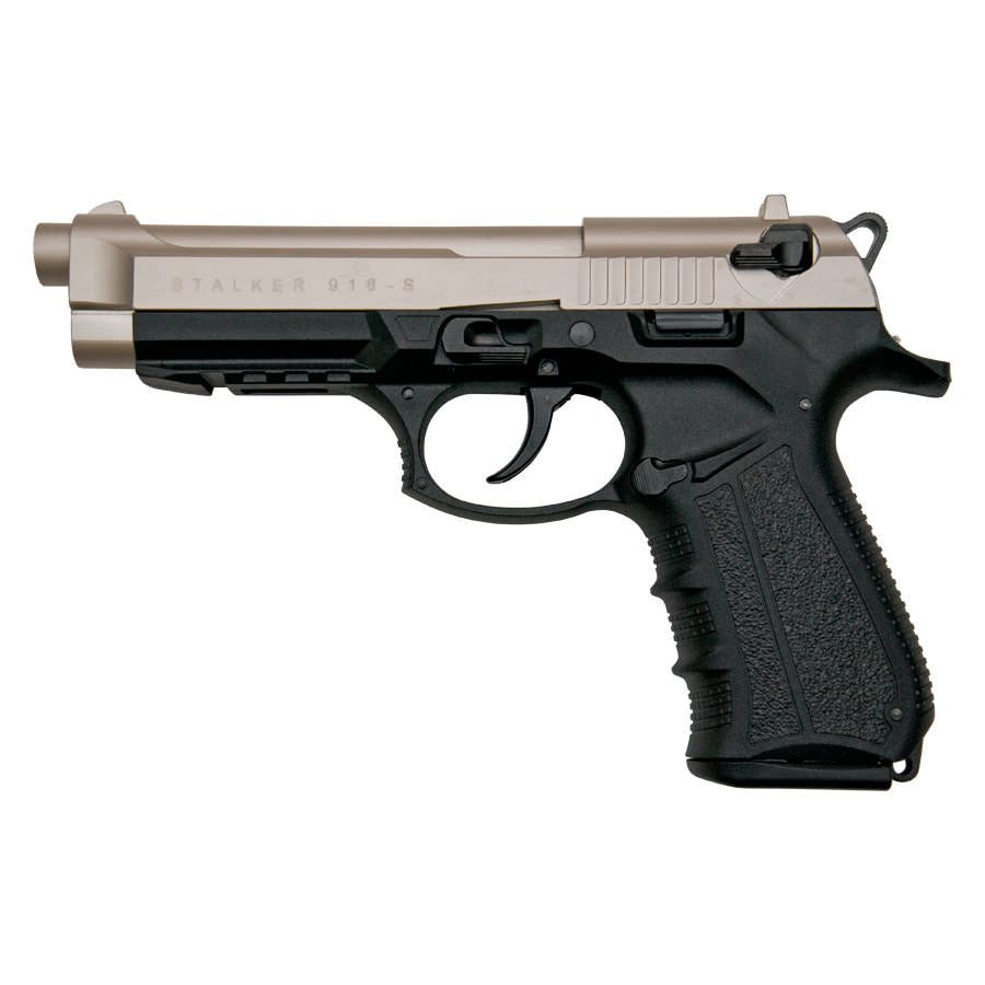 Stalker 918 Satin Finish - 9mm Blank Firing Replica Zoraki Gun