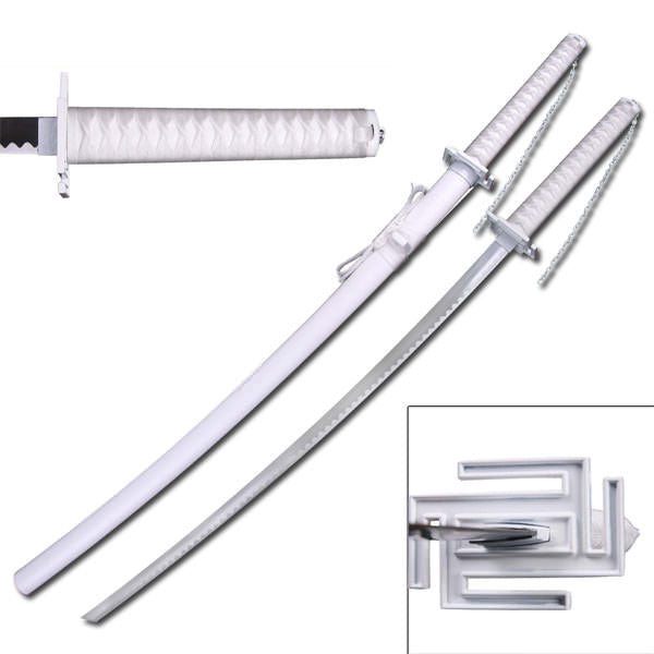 Ichigo Tensa Bankai Sword Cutting Moon White Version Carbon Steel Katana