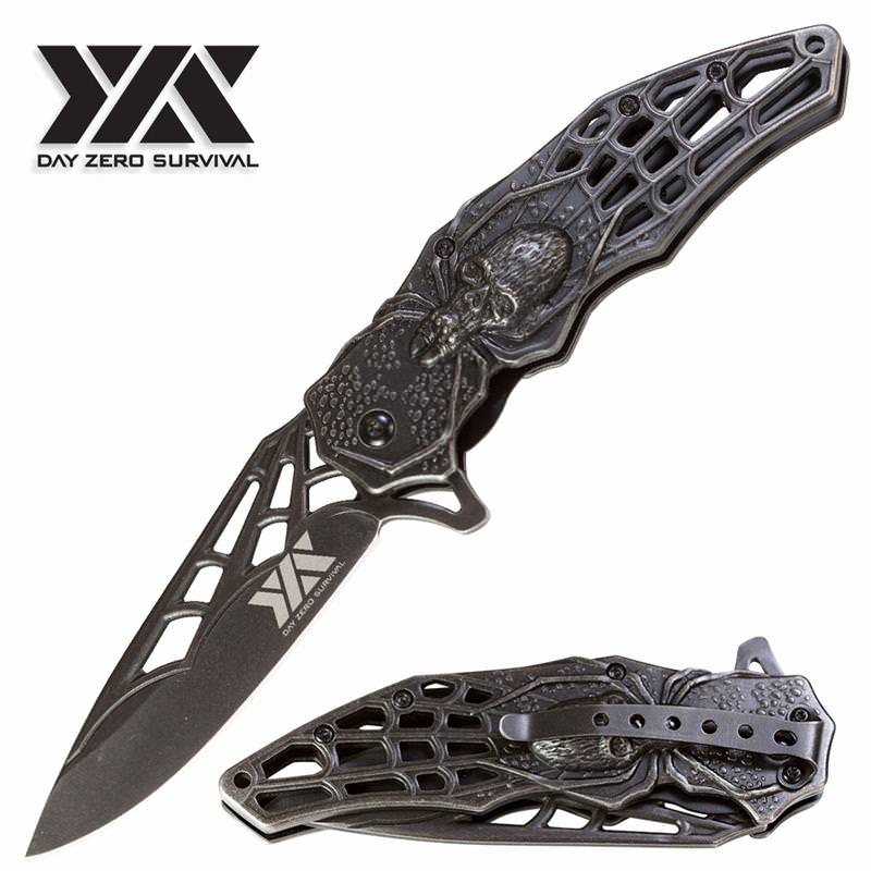 8.25" DZS Spider Spring Assisted Open Tactical Rescue Folding Pocket Knife