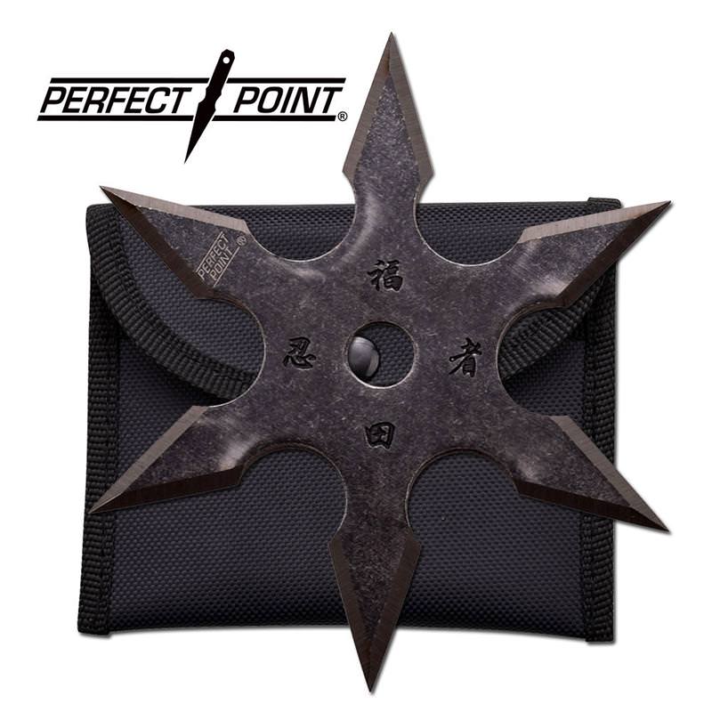 Stonewash Grey 6-Point Shuriken Anime Ninja Throwing Star