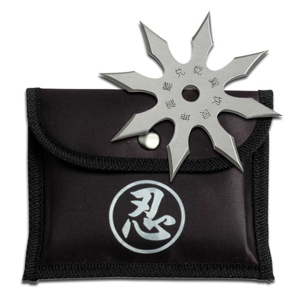 Stainless Steel 8-Point Shuriken Anime Ninja Throwing Star - 4" Diameter