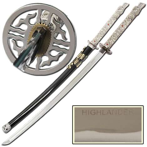 Highlander Duncan MacLeod Handmade Full Tang Dragon Katana