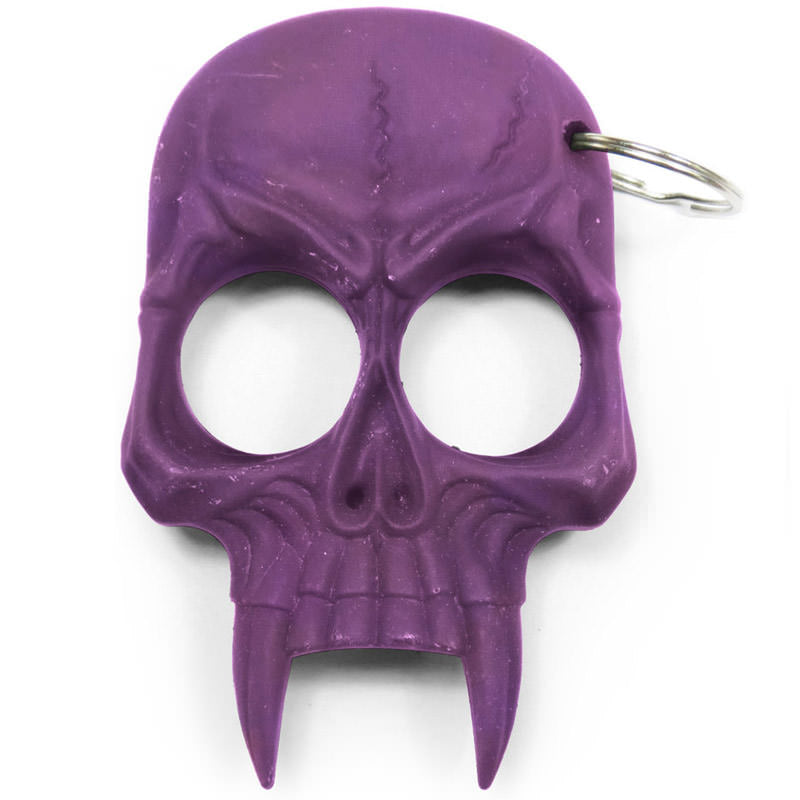 Demonic Skull Self Defense Keychain Purple