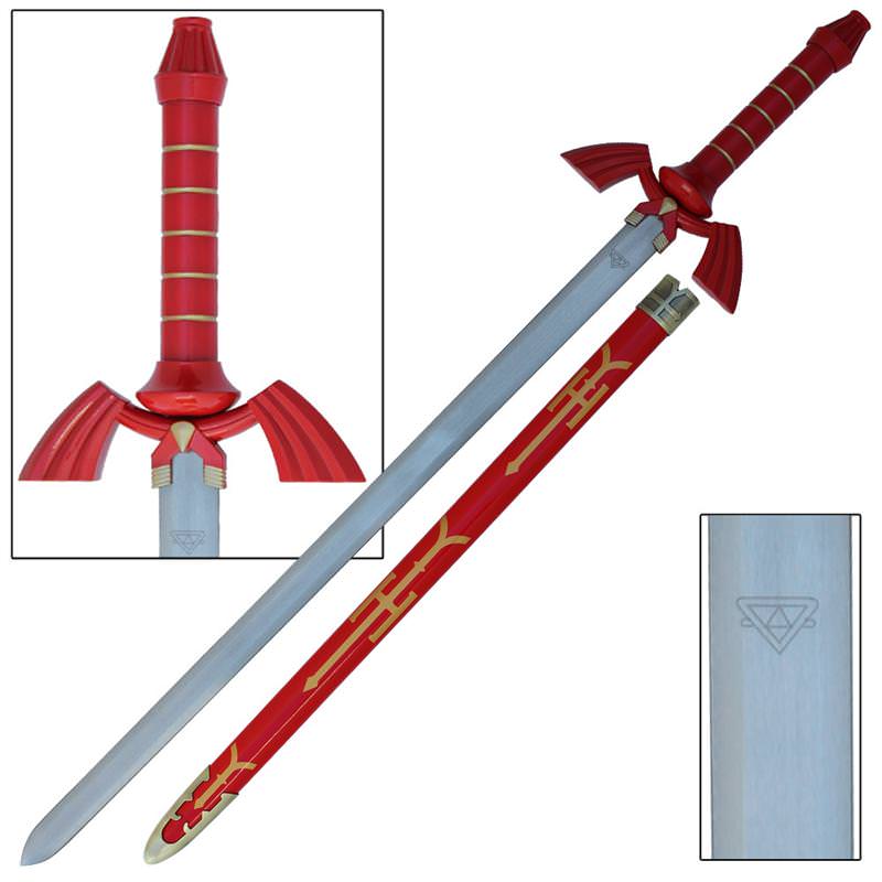 Accurate Zelda Link Shadow Master Sword Red Version