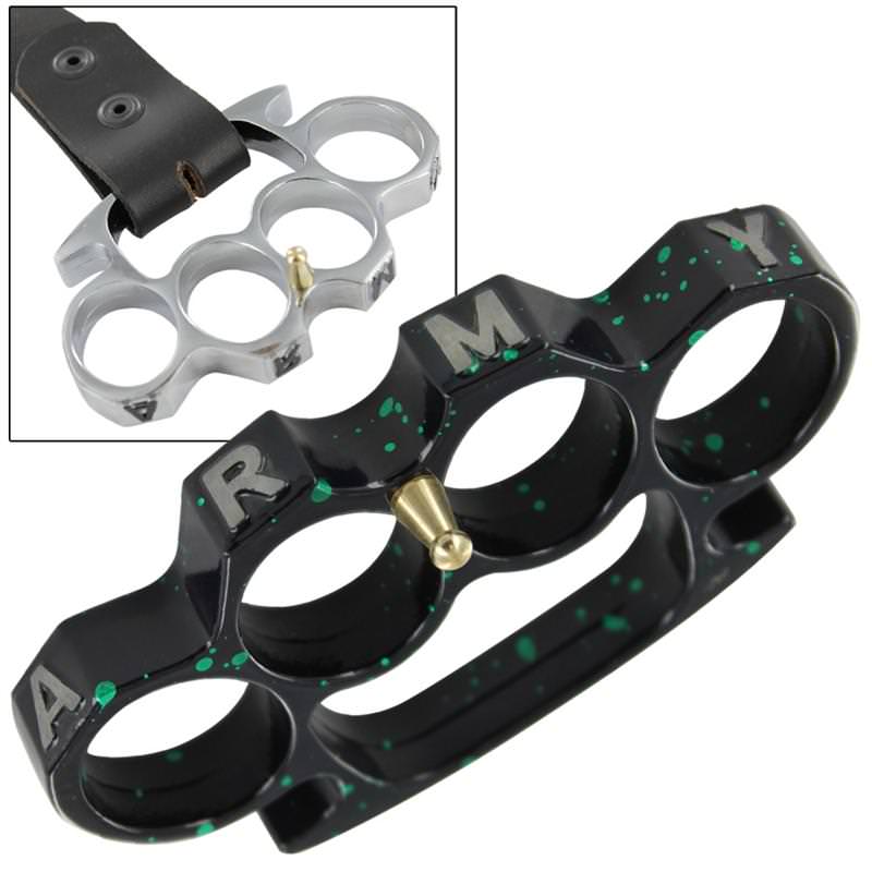 Army Strong Radioactive Splatter Knuckle Buckle
