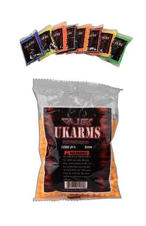 6mm Airsoft BB Pellets - 1000 Count Neon Green