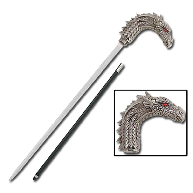 Norse Midgard Serpent Walking Cane Sword