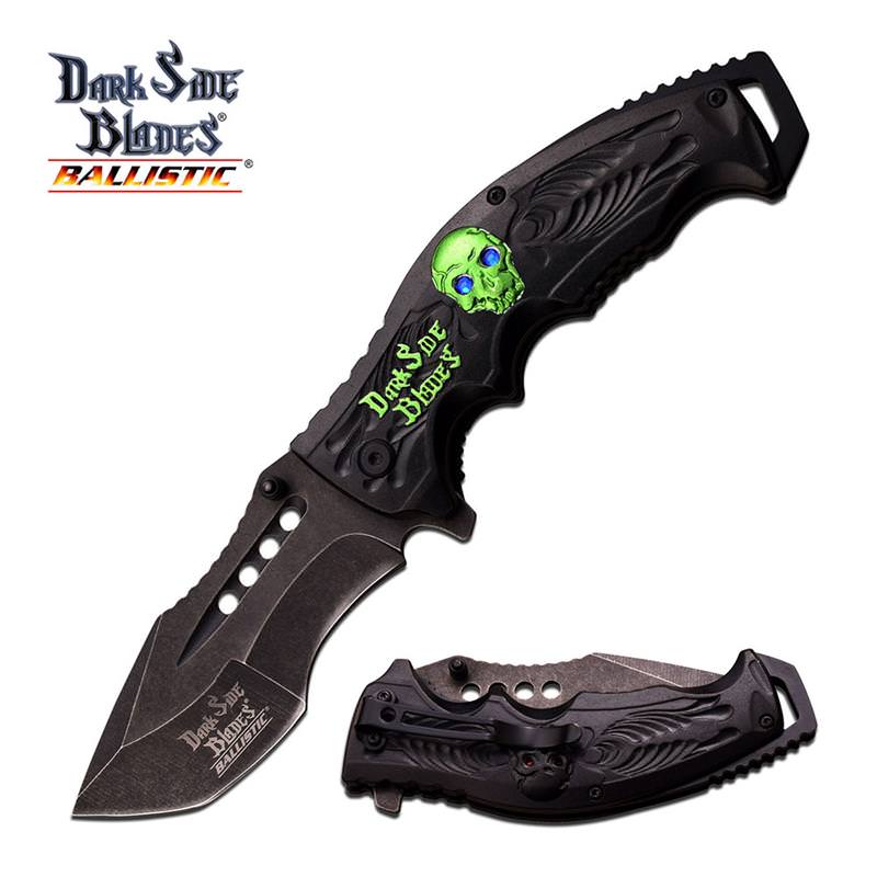 Ballistic Brainpain Green Spring Assisted Pocket Knife