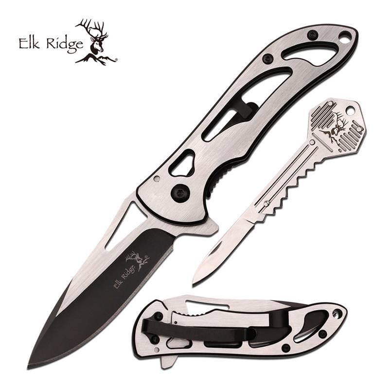 Elk Ridge Gift Set Folder, Folder And Mini Key Style Folding Knife