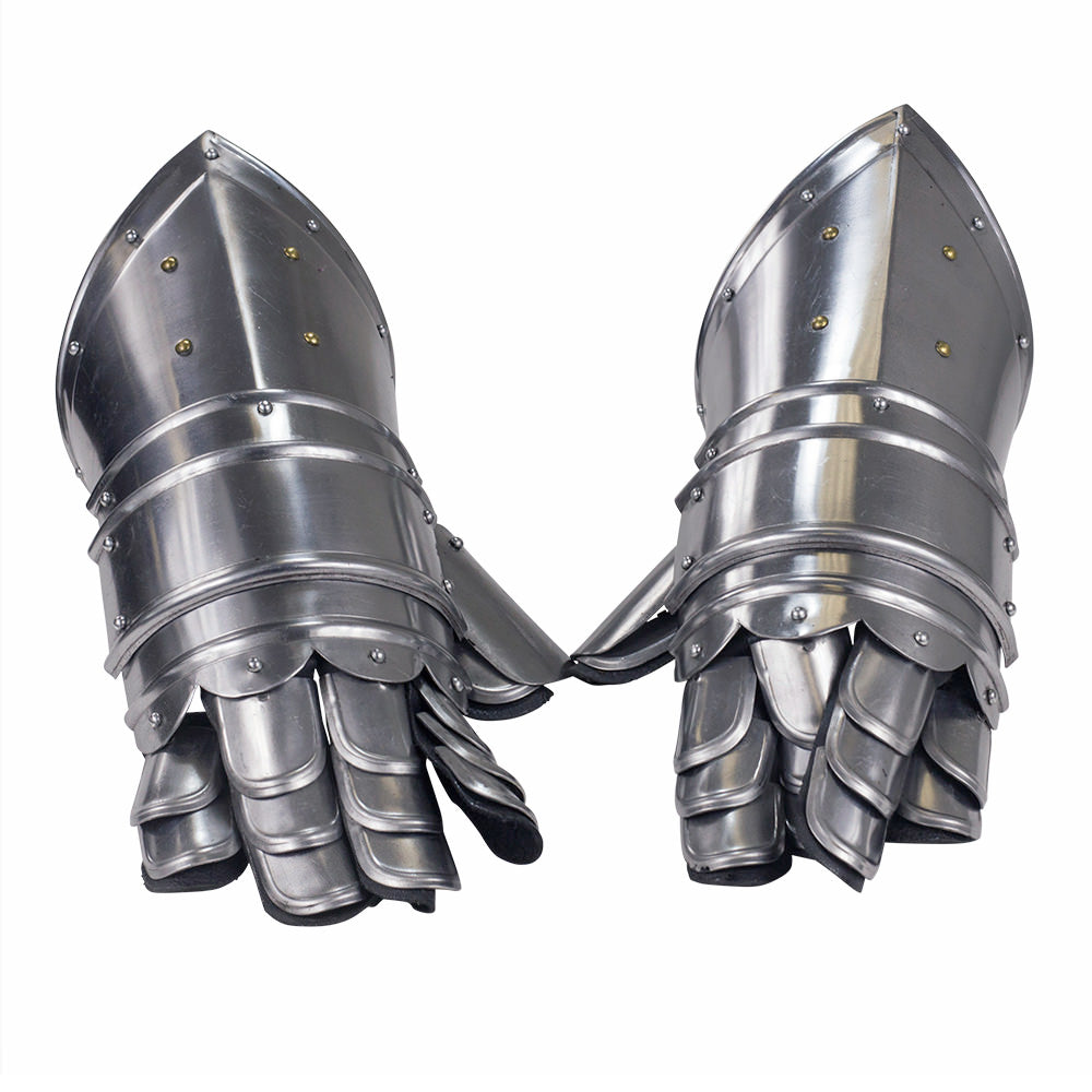 Armored Medieval Knights Gauntlets