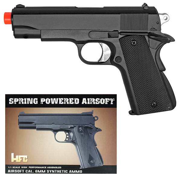 HFC M1911 Airsoft Spring Pistol Black Hand Gun