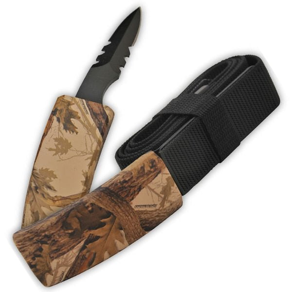 Self Defense Belt Buckle With Hidden Knife - Maple Leaf Camo