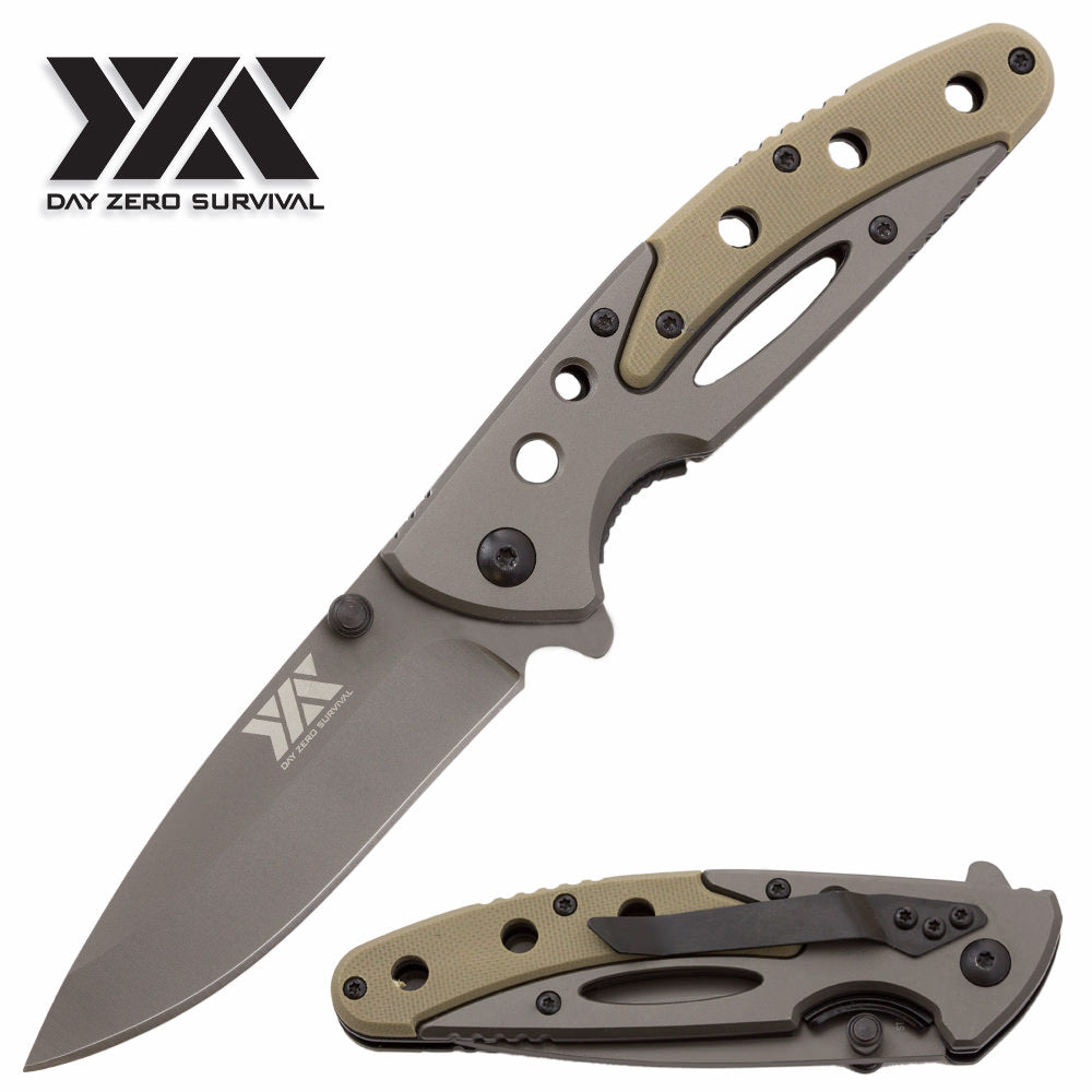 7.7" DZS G10 Handle Folding Pocket Knife