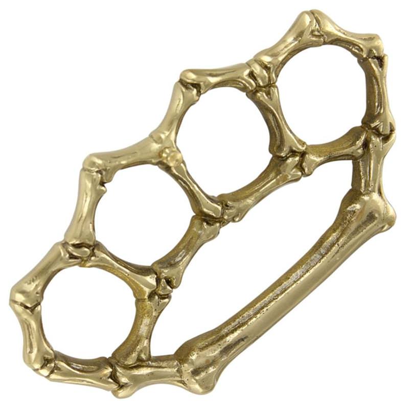 Real Brass Bone Breaker Belt Buckle Paperweight