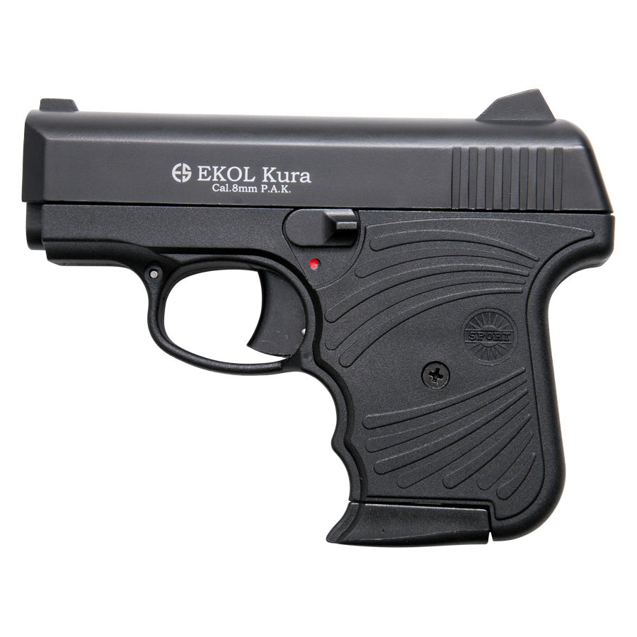 Kura Compact Blank Firing 8MM Gun Black Finish Starter Pistol