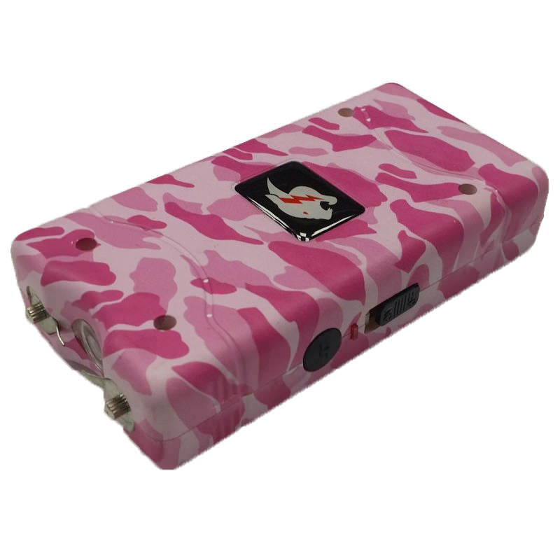 Pink Camo Zebra Max Power 10 Million Volt Stun Gun Rechargeable LED Light