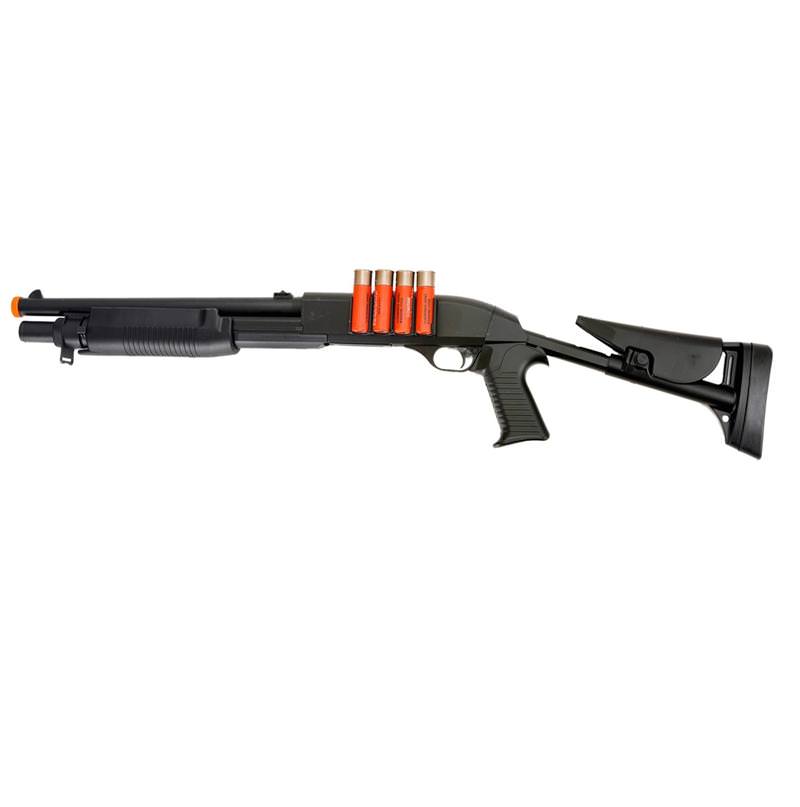 Spring M183A3 Shotgun FPS-380, With Shell BB Holders, Airsoft Gun