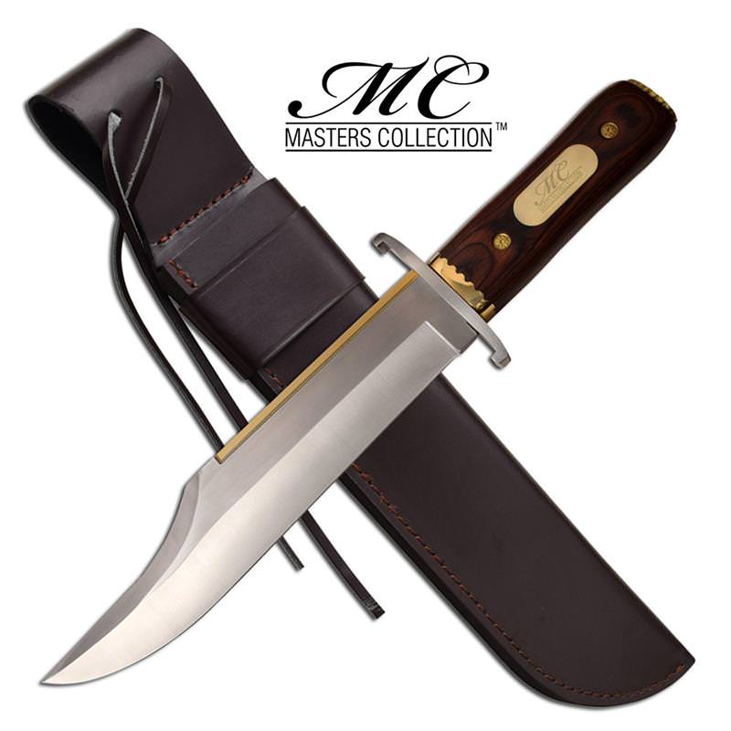 17.25 Inches Long Fixed Blade Premium Bowie Hunting Knife With Sheath