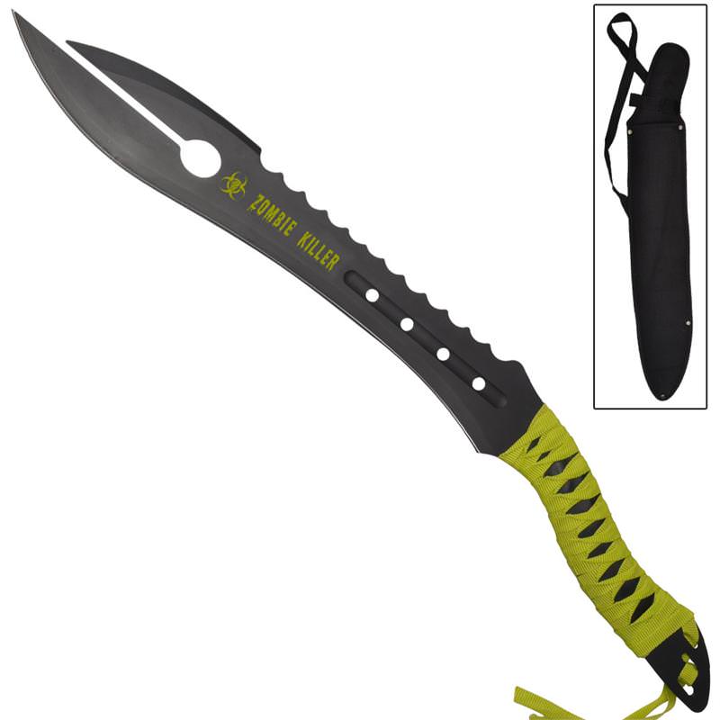 Foretold Zombie Killer Full Tang Fantasy Futuristic Fixed Blade Sword Replica