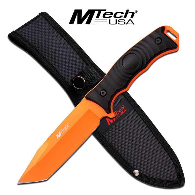 Mtech Orange Tanto Full Tang Combat Blade Survival Knife