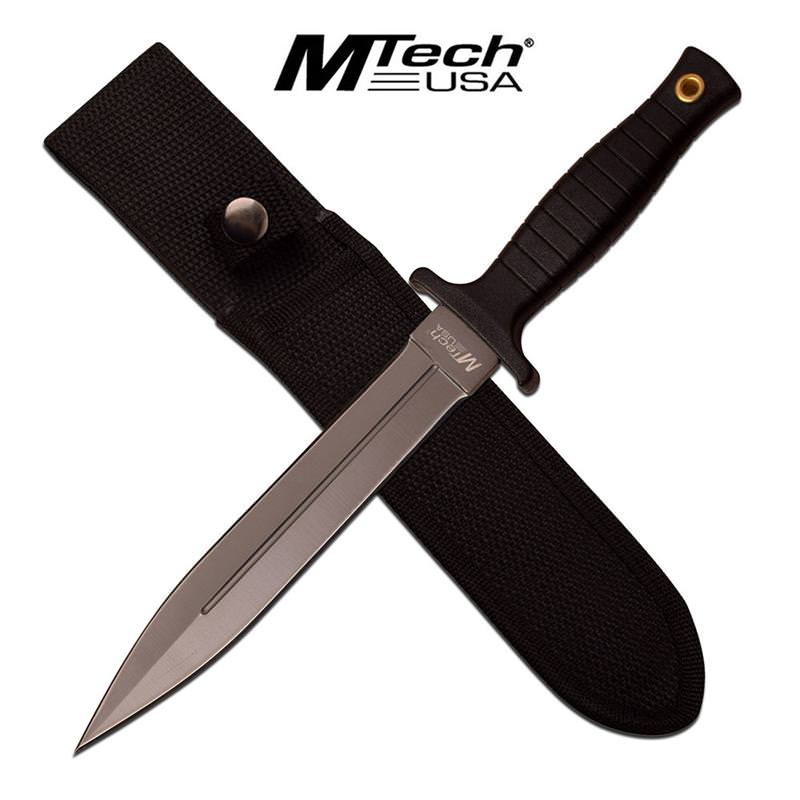MTech USA 11.25 Inch Fixed Blade Dagger Grey Titanium