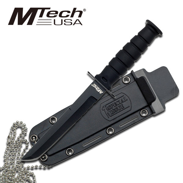 6" Black Tanto Blade Kabai Fixed Blade Knife