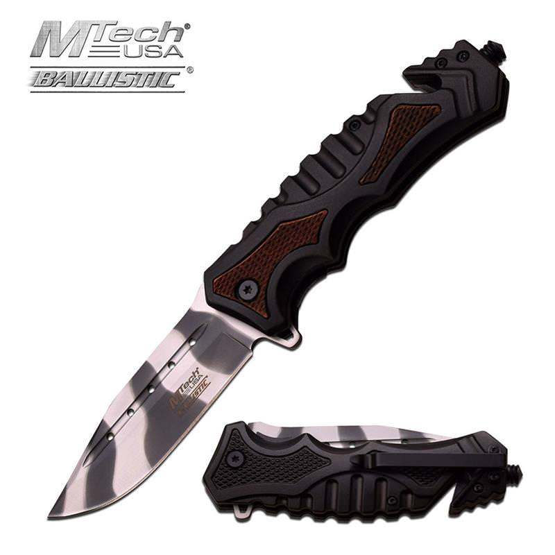 4.75 Closed Urban Camo Tactical Rescue Spring Assisted Knife