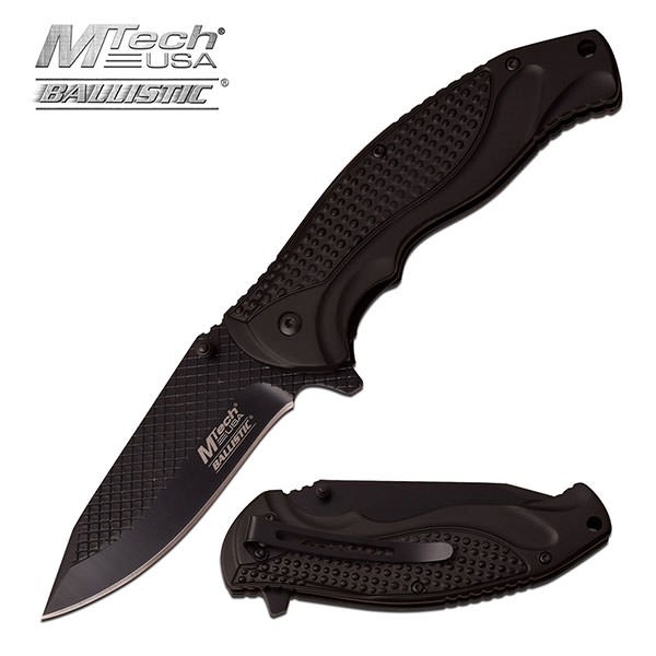 5 Inch Closed Black Spring Assisted Opening Knife