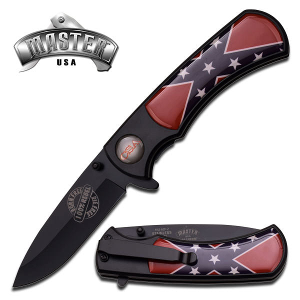 100% Rebel Born Free Die Free Spring Assist Knife