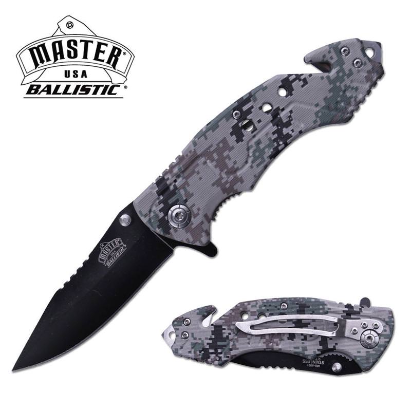 4.75 Inch Master USA Camo Spring Assisted Opening Knife