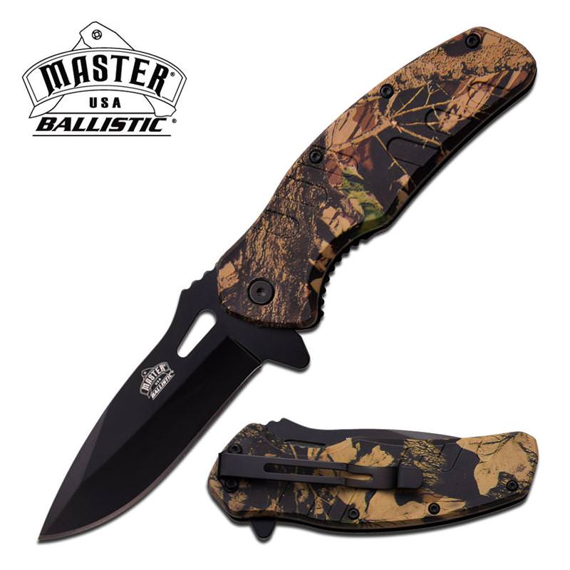Ballistic Spring Action Assisted Opening Knife Camo