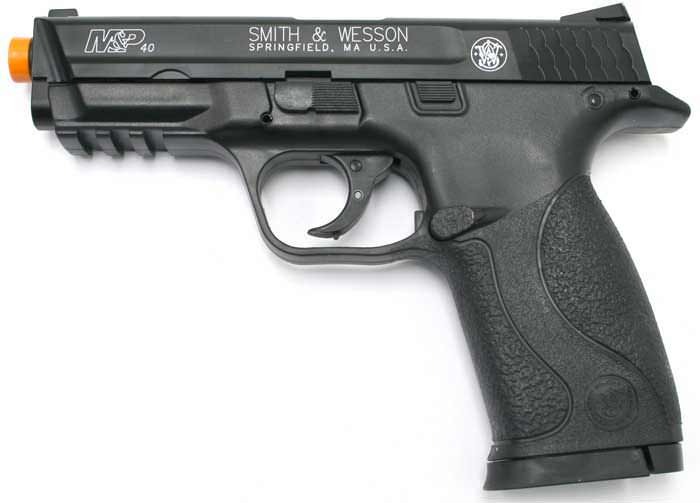 Smith & Wesson M&P40 Spring Pistol Heavyweight Airsoft Gun 2 Mags