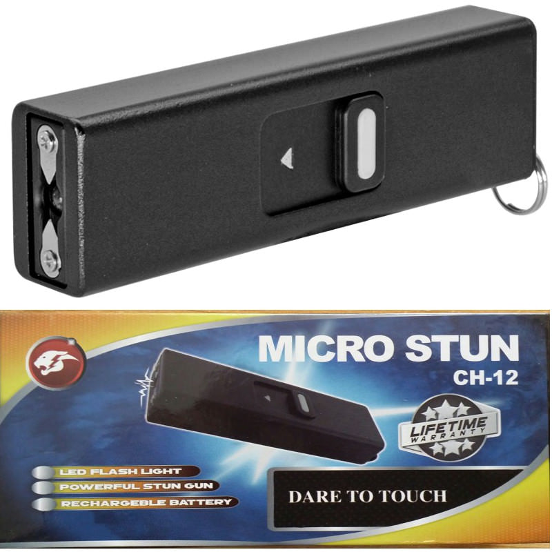 Micro USB Self Defense Stun Gun Rechargeable With LED Light Keychain